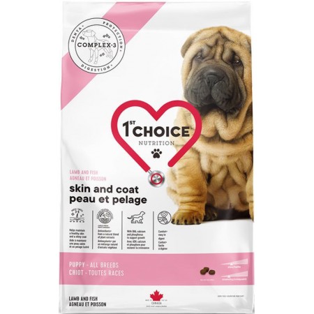 1st Choice Puppy Skin & Coat ЯГНЯ і РИБА корм для цуценят всіх порід 11 кг (11150)